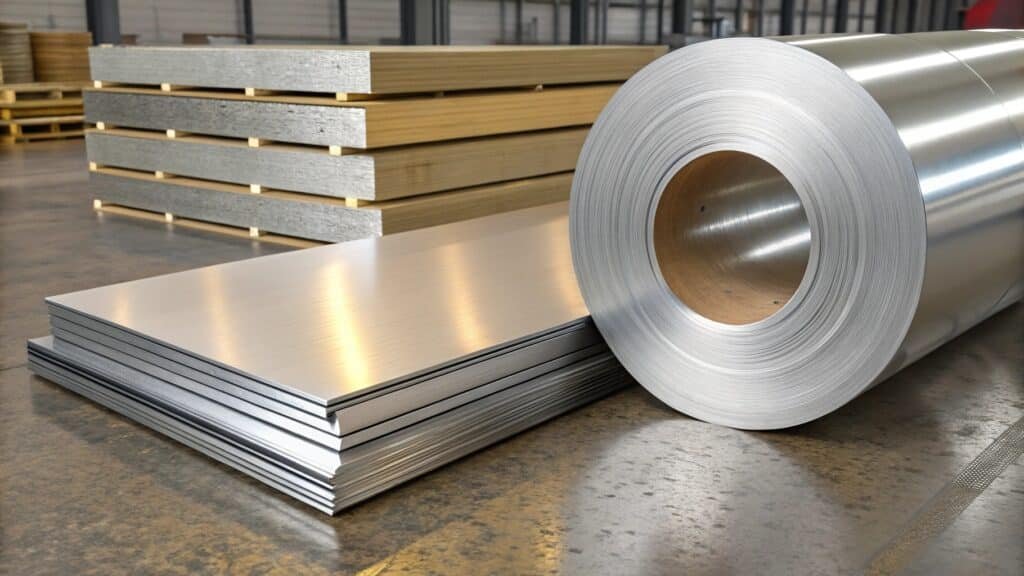 Samples of different aluminum alloy profiles